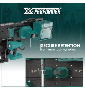 Crochet à pinces compatible avec le concept rangement X-Performer