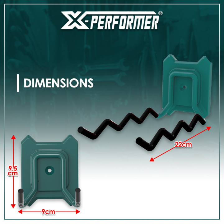Double crochet long multi arrêts compatible avec le concept ramgement X-Performer