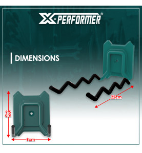 Double crochet long multi arrêts compatible avec le concept ramgement X-Performer