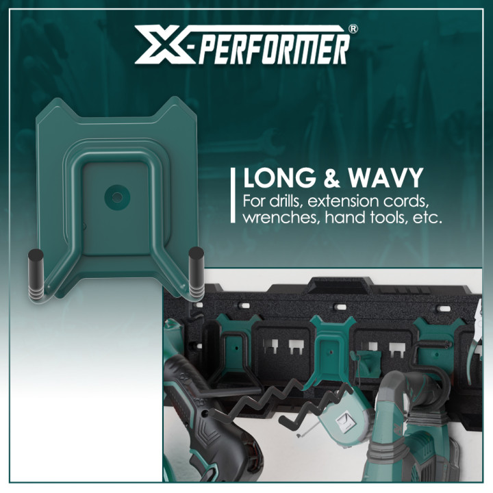 Double crochet long multi arrêts compatible avec le concept ramgement X-Performer