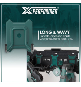 Double crochet long multi arrêts compatible avec le concept ramgement X-Performer