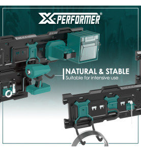Double crochet courbé compatible avec le concept rangement X-Performer
