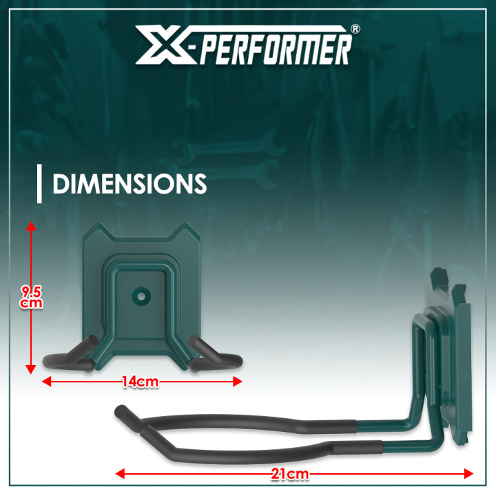Double crochet courbé compatible avec le concept rangement X-Performer