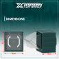 Boîte de rangement avec fenêtre pivotante compatible avec le concept rangement X-Performer