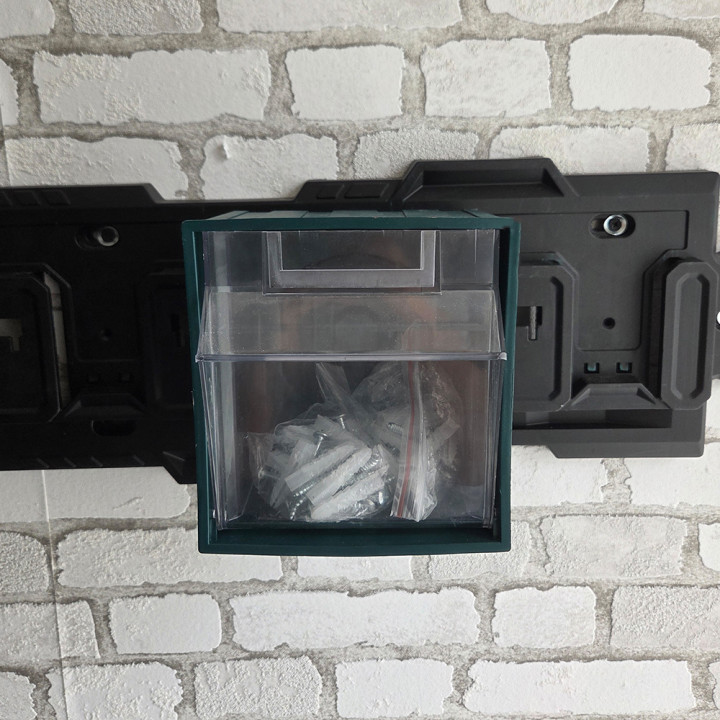 Boîte de rangement avec fenêtre pivotante compatible avec le concept rangement X-Performer