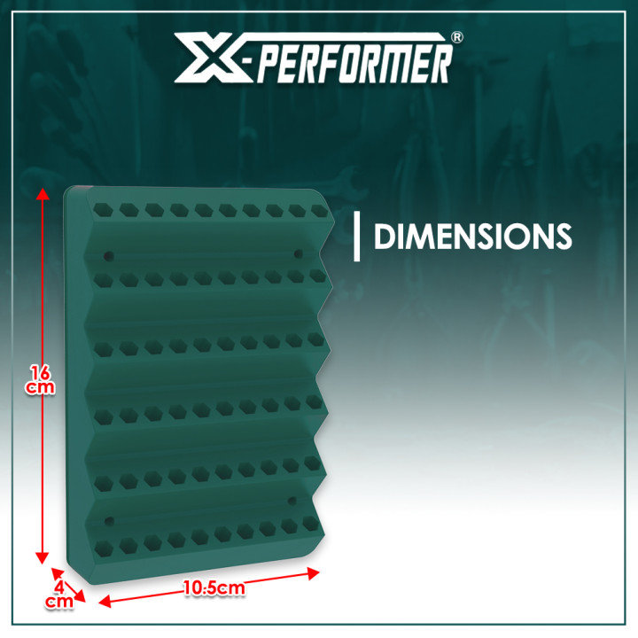 Support pour embouts et mèches compatible avec le concept rangement X-Performer