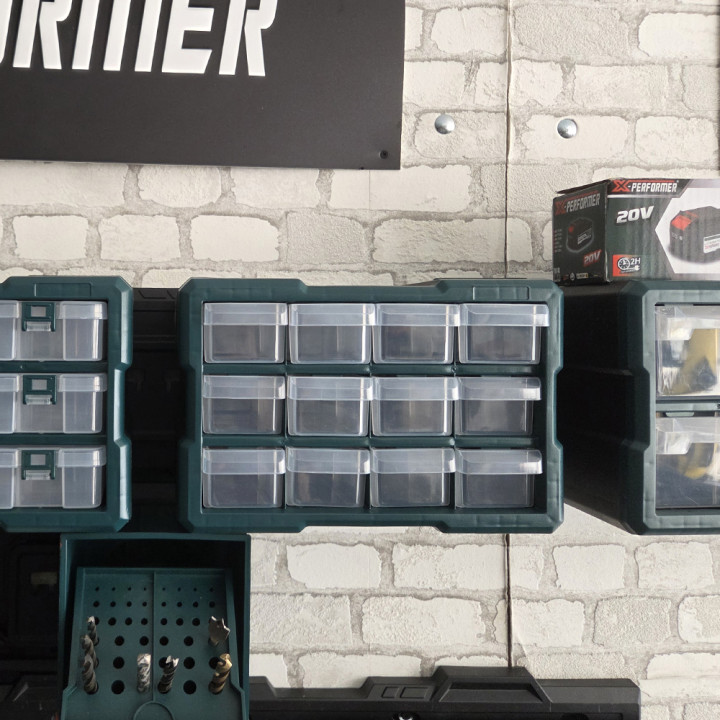Organiseur 12 compartiments compatible avec le concept rangement X-Performer
