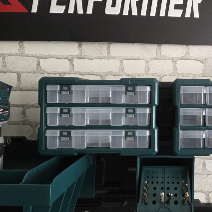 Organisateur 3 compartiments compatible avec le concept rangement X-Performer