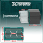 Organiseur 2 compartiments compatible avec le concept rangement X-Performer