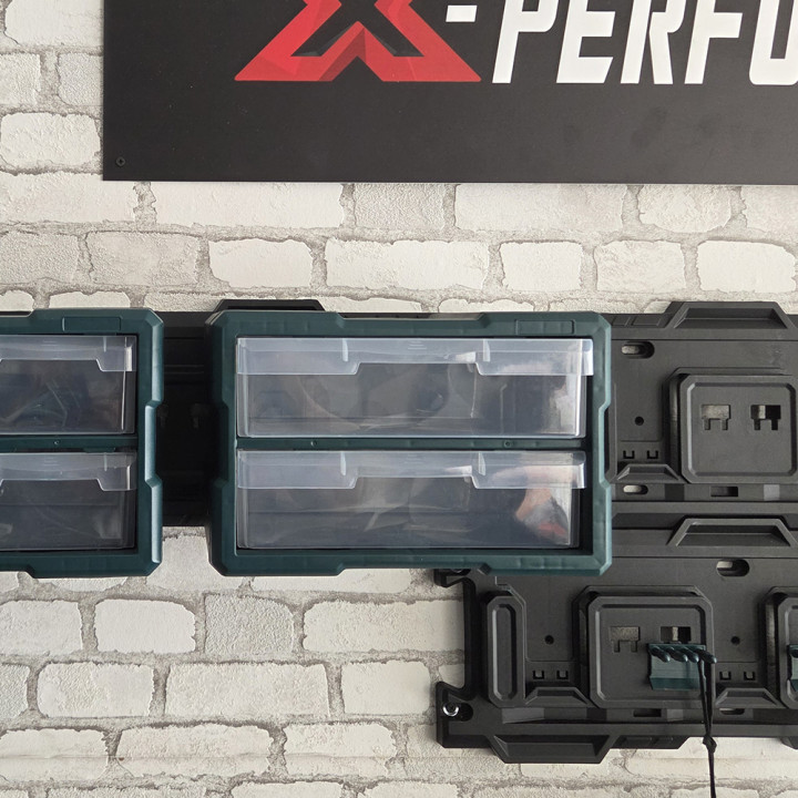 Organiseur 2 compartiments compatible avec le concept rangement X-Performer
