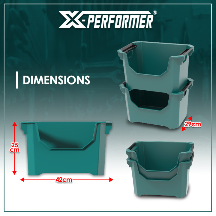 Caisse de rangement compatible avec le concept rangement X-Performer