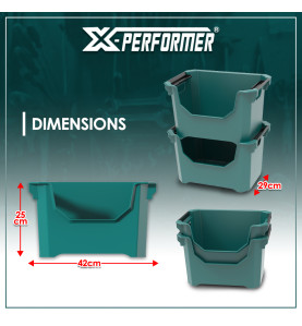Caisse de rangement compatible avec le concept rangement X-Performer