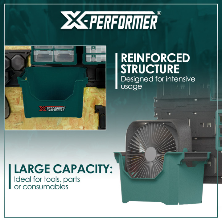 Caisse de rangement compatible avec le concept rangement X-Performer