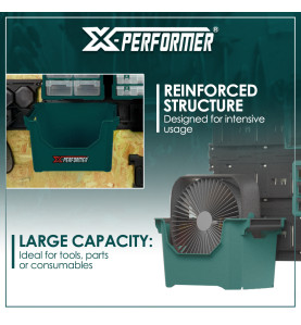 Caisse de rangement compatible avec le concept rangement X-Performer