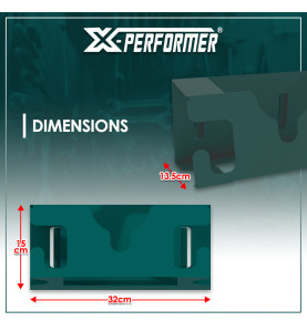 Support pour meuleuse compatible avec le concept rangement X-Performer