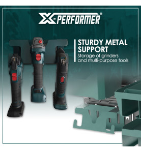 Support pour meuleuse compatible avec le concept rangement X-Performer