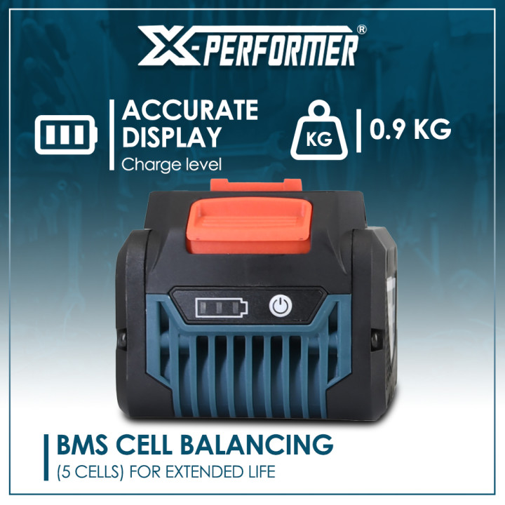 Batterie lithium 20V - 6Ah concept X-Performer