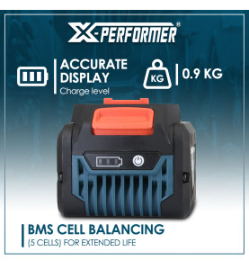 Batterie lithium 20V - 6Ah concept X-Performer