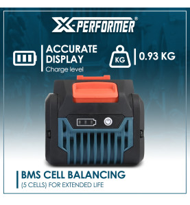 Batterie lithium 20V - 8Ah concept X-Performer