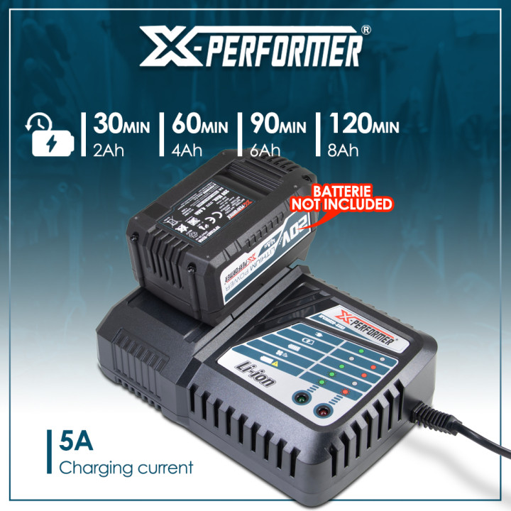 Chargeur super rapide ventilé pour batterie concept X-Performer