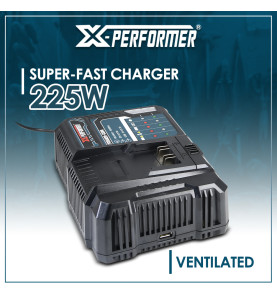 Chargeur super rapide ventilé avec port USB pour batterie concept X-Performer