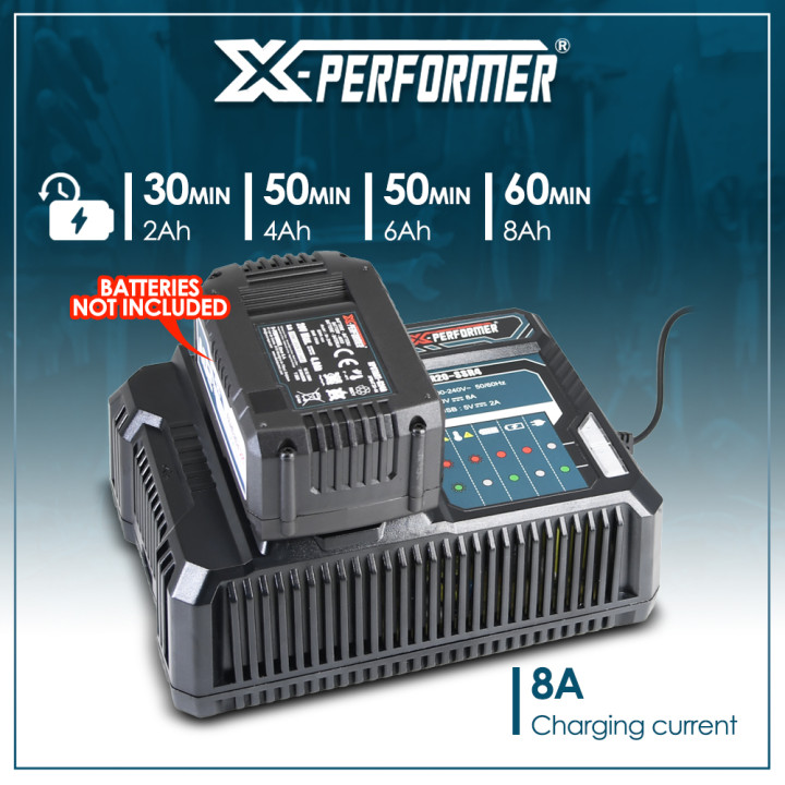 Chargeur super rapide ventilé avec port USB pour batterie concept X-Performer