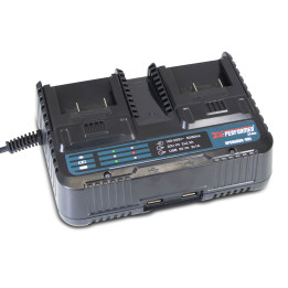 Chargeur double rapide avec ports USB pour batterie concept X-Performer
