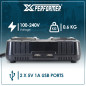 Chargeur double rapide avec ports USB pour batterie concept X-Performer
