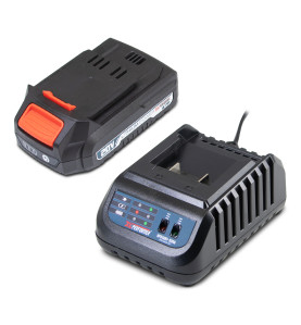Kit de démarrage composé d'une batterie 2A et d'un chargeur simple pour concept X-Performer.