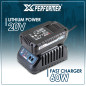 Kit de démarrage composé d'une batterie 2A et d'un chargeur simple pour concept X-Performer.