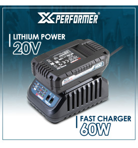 Kit de démarrage composé d'une batterie 2A et d'un chargeur simple pour concept X-Performer.