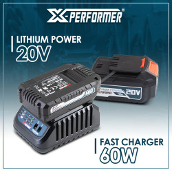 Kit de démarrage composé d'une batterie 2A, une 4A et d'un chargeur simple pour concept X-Performer.