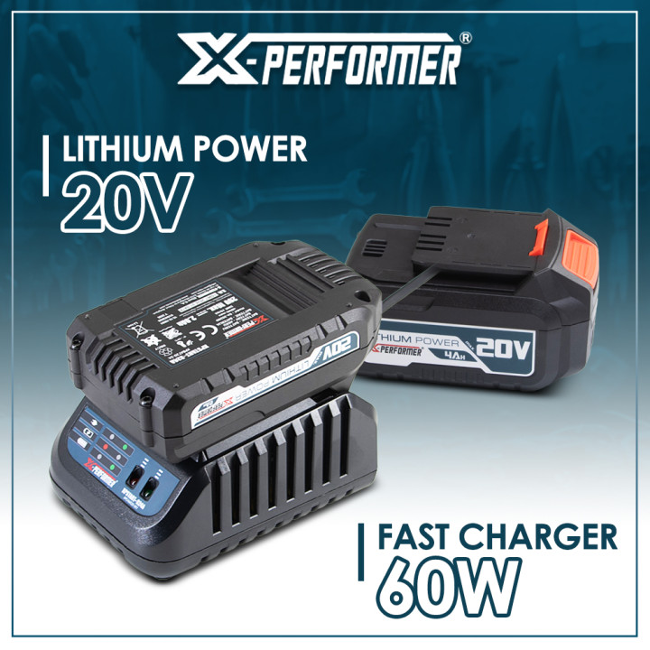Kit de démarrage composé d'une batterie 2A, une 4A et d'un chargeur simple pour concept X-Performer.