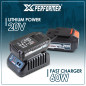 Kit de démarrage composé d'une batterie 2A, une 4A et d'un chargeur simple pour concept X-Performer.