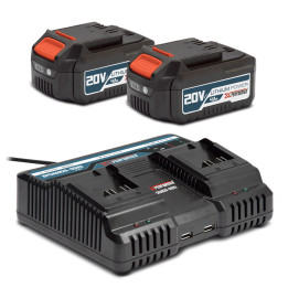 Kit de démarrage composé de 2 batteries 4A et un chargeur double pour concept X-Performer.