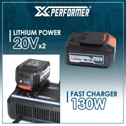 Kit de démarrage composé de 2 batteries 4A et un chargeur double pour concept X-Performer.