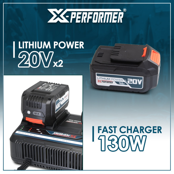 Kit de démarrage composé de 2 batteries 4A et un chargeur double pour concept X-Performer.
