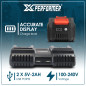 Kit de démarrage composé de 2 batteries 4A et un chargeur double pour concept X-Performer.