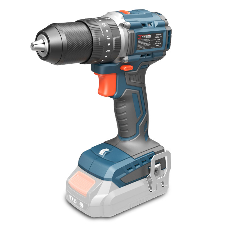 Perceuse visseuse percussion 20V - 50Nm avec moteur brushless livrée sans batterie ni chargeur