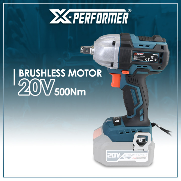 Boulonneuse à chocs 20V - 500Nm avec moteur brushless livrée sans batterie ni chargeur