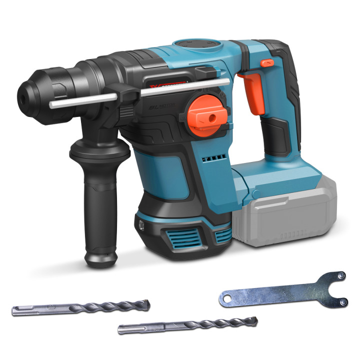 Marteau perforateur sans fil 20V - 4 joules avec moteur brushless livré sans batterie ni chargeur