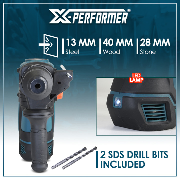 Marteau perforateur sans fil 20V - 4 joules avec moteur brushless livré sans batterie ni chargeur