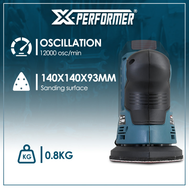 Ponceuse triangulaire 20V max livrée sans batterie ni chargeur