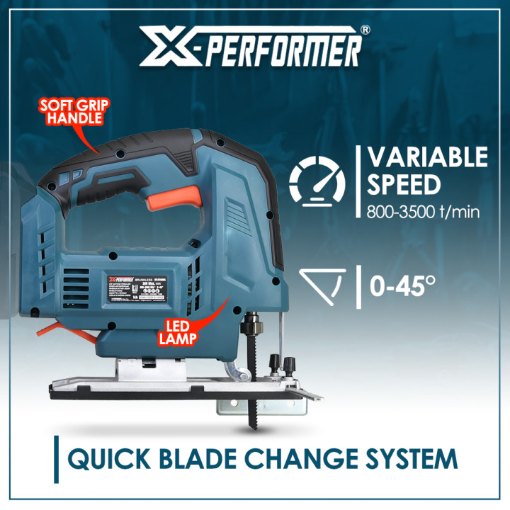 Scie sauteuse pendulaire 20V avec moteur brushless livrée sans batterie ni chargeur