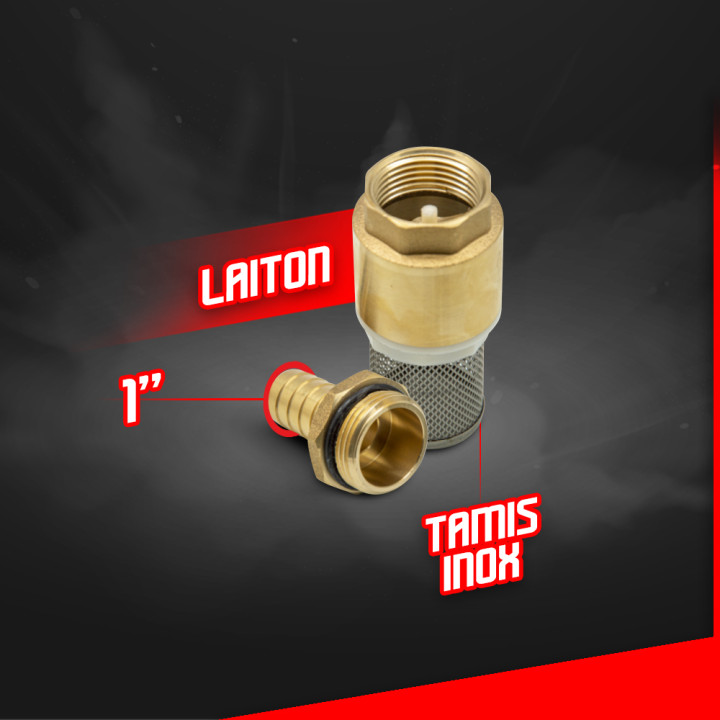 Clapet de pied - Crépine 1 Laiton - Master Pumps