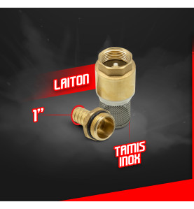 Clapet de pied - Crépine 1 Laiton - Master Pumps