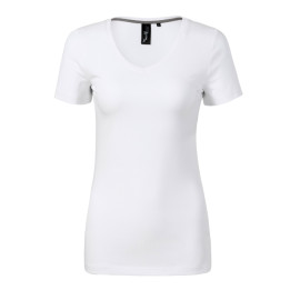 Tee-shirt femme Action V-neck 701 - blanc