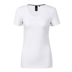 Tee-shirt femme Action V-neck 701 - blanc