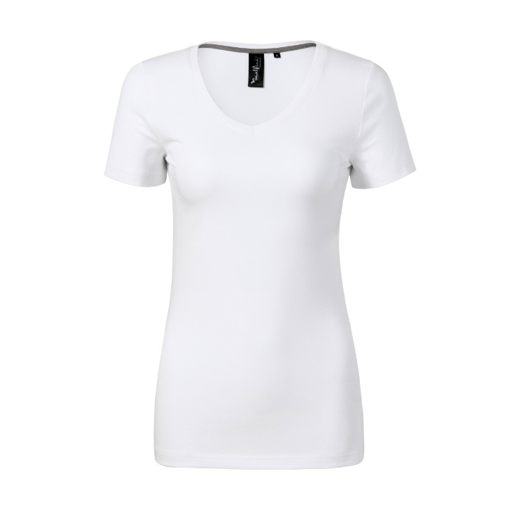 Tee-shirt femme Action V-neck 701 - blanc
