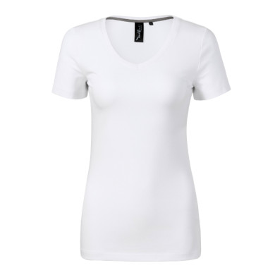 Tee-shirt femme Action V-neck 701 - blanc
